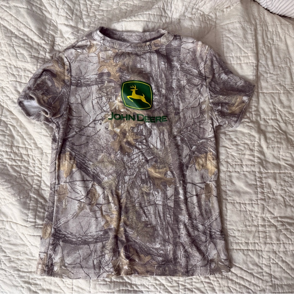 John Deere Gray Camouflage Shirt